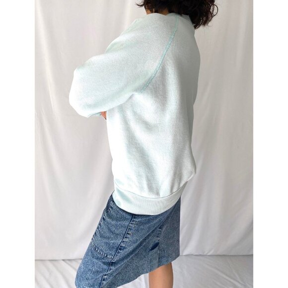 90s vintage animal bunny graphic funny quote cross stitch crewneck sweatshirt - Picture 4 of 7